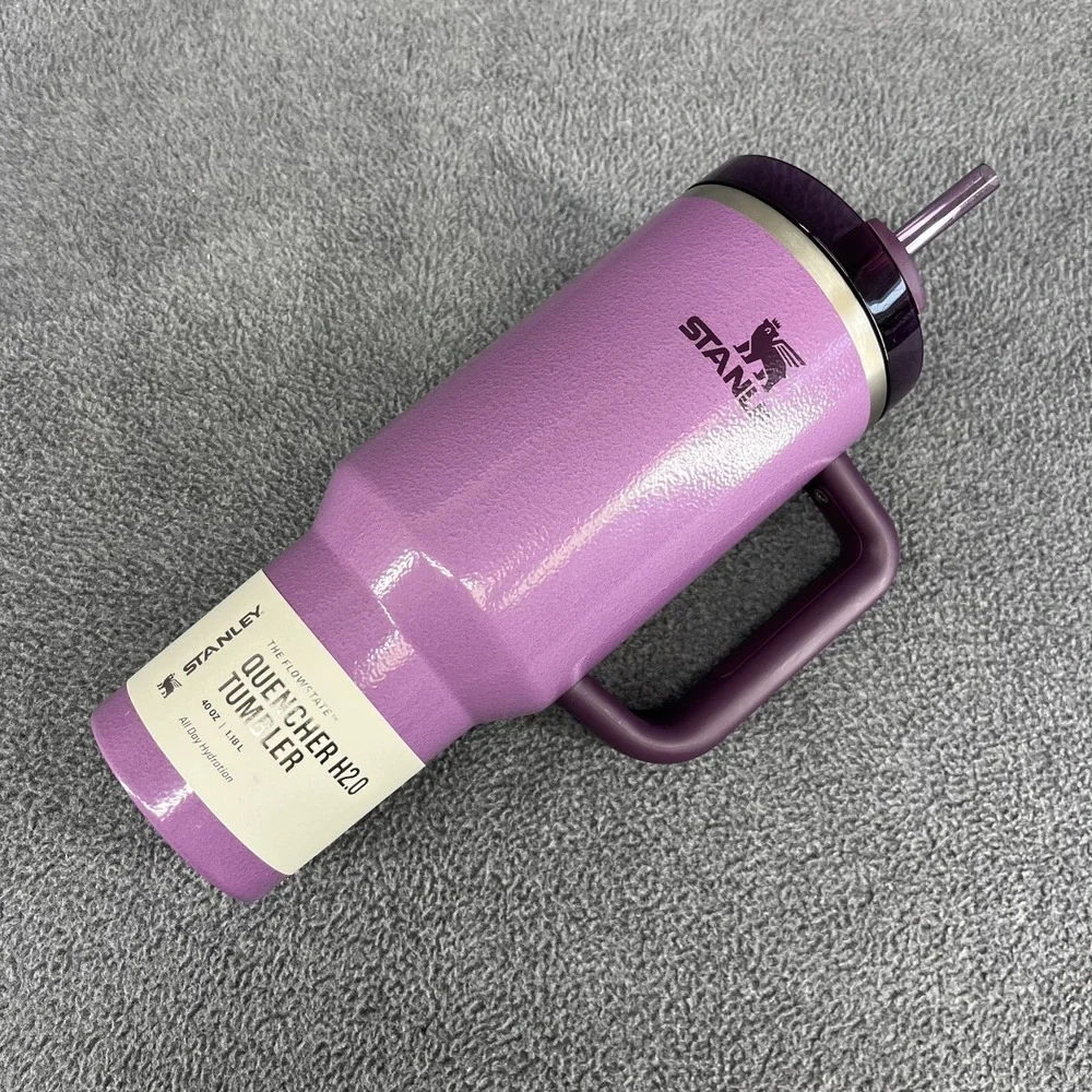Stanley 40 oz Quencher H2.0 Tumbler Hammertone Lilac & Beer‎ Pint 16 oz Purple